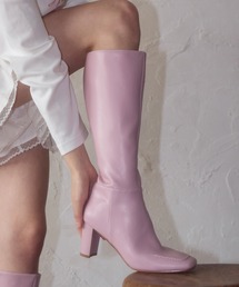 mieya mieya（ミーヤミーヤ）の「【mieya mieya】melt pink long boots/メルトピンクロングブーツ（ブーツ）」