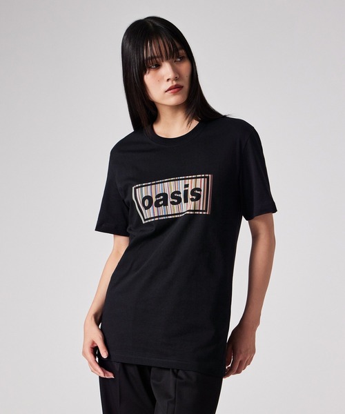 ウィメンズ Paul Smith × Oasis シグネチャーストライプロゴ T