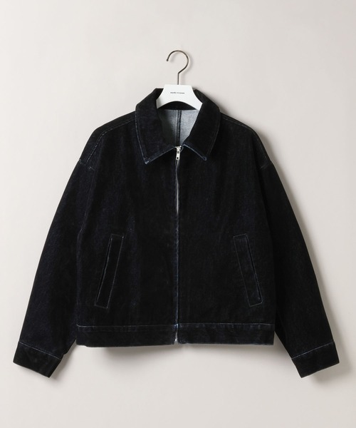 mysty woman（ミスティウーマン）の「フロッキー加工デニムジャケット 583333（デニムジャケット・レディース・ブラック・FREE）」の15枚目の写真