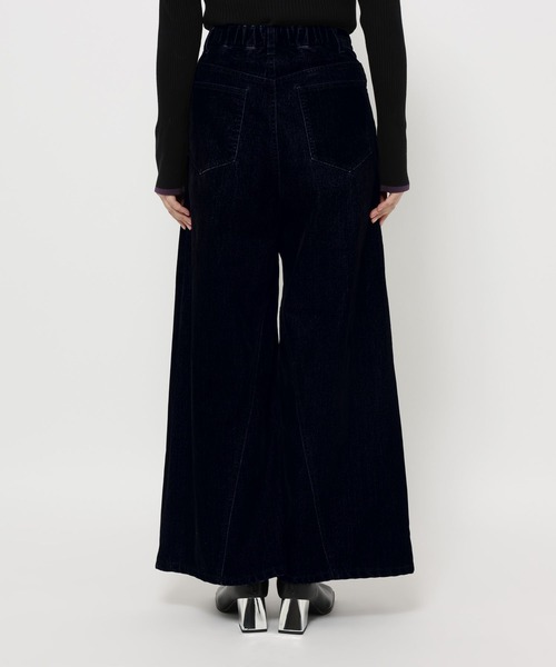 HARE（ハレ）の「フロッキーデニムワイドパンツ(HARE)（デニムパンツ・レディース・ブラック/グレー/レッド・FREE）」の21枚目の写真