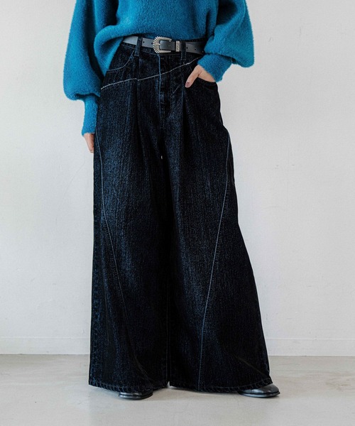パンツ HARi REMAKE GIANT JEANS GRANCY ジーンズ 「GRANCY」ZipDesign Buggy DenimPants / ジップ