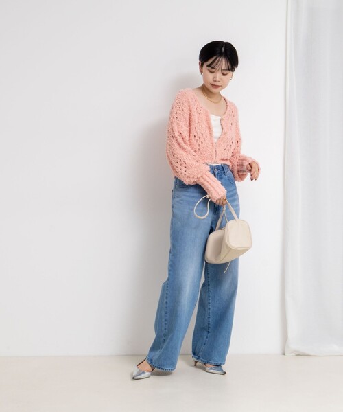 NOLLEY'S（ノーリーズ）の「《手洗い可能》カットフェザーヤーン透かし