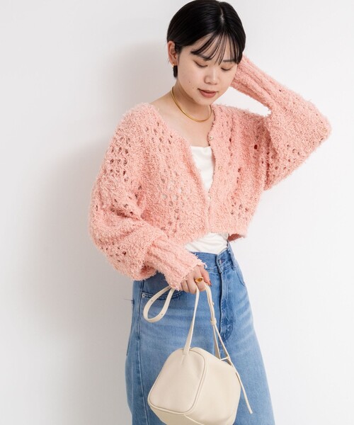 ガーリー NOLLEY'S（ノーリーズ）の「《手洗い可能》カットフェザーヤーン透かし