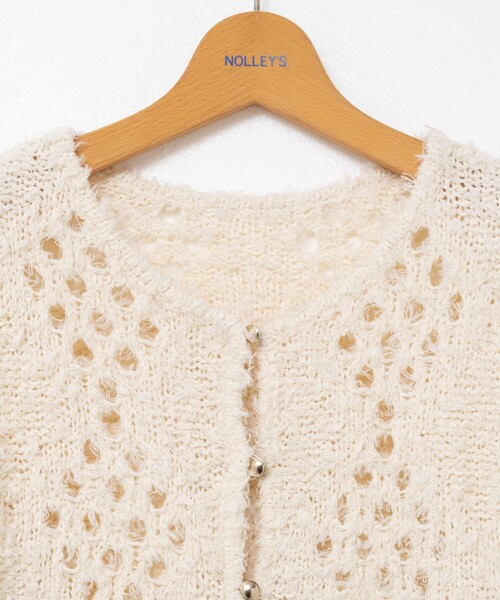 NOLLEY'S（ノーリーズ）の「《手洗い可能》カットフェザーヤーン透かし