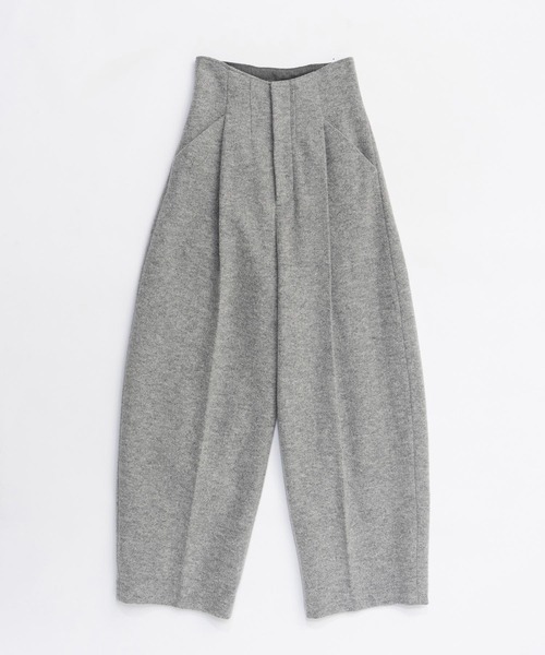 PRANK PROJECT(プランクプロジェクト)の「ウールリングカーブパンツ / Wool Ring Curve Pants(その他パンツ・レディース・ホワイト/チャコールグレー/グレー・36/38)」の9枚目の写真