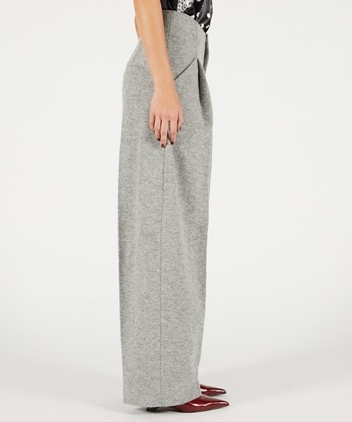 PRANK PROJECT(プランクプロジェクト)の「ウールリングカーブパンツ / Wool Ring Curve Pants(その他パンツ・レディース・ホワイト/チャコールグレー/グレー・36/38)」の8枚目の写真