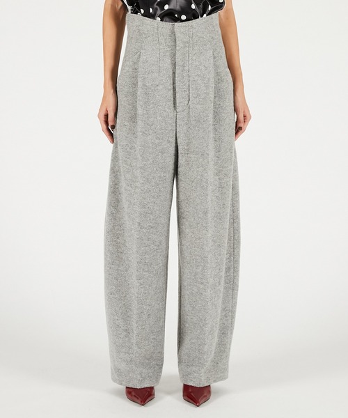 PRANK PROJECT(プランクプロジェクト)の「ウールリングカーブパンツ / Wool Ring Curve Pants(その他パンツ・レディース・ホワイト/チャコールグレー/グレー・36/38)」の5枚目の写真