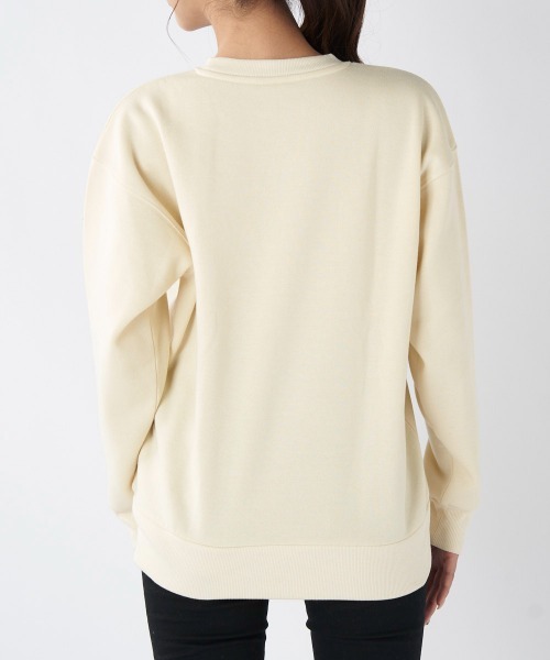 Ocean Pacific（オーシャンパシフィック）の「【OP/オーピー】レディースプリントクルーネックスウェットトレーナー（スウェット・レディース・チャコールグレー/ネイビー/ヘザーグレー/アイボリー・X-LARGE/MEDIUM/LARGE）」の7枚目の写真