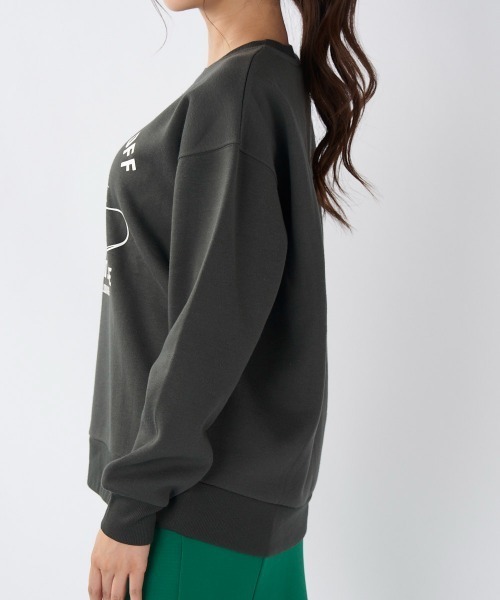 Ocean Pacific（オーシャンパシフィック）の「【OP/オーピー】レディースプリントクルーネックスウェットトレーナー（スウェット・レディース・チャコールグレー/ネイビー/ヘザーグレー/アイボリー・X-LARGE/MEDIUM/LARGE）」の15枚目の写真