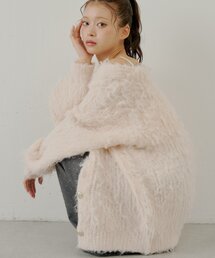 Chico | 金釦シャギールーズカーディガン(カーディガン/ボレロ)