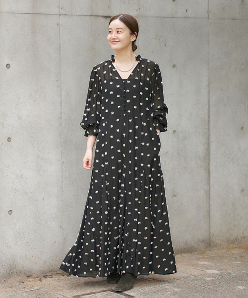 PONPONフレアワンピース（ワンピース）｜IENA（イエナ）のファッション