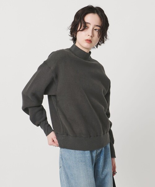 TICCA（ティッカ）の「＜TICCA＞ウラケ ハイネック スウェット（スウェット・レディース・ホワイト/ダークグレー・FREE）」の3枚目の写真