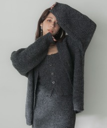 Elishe | ヘアリーニットカーディガン(カーディガン/ボレロ)