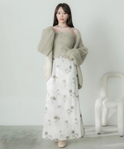 Elishe（エリシェ）の「ヘアリーニットカーディガン（カーディガン/ボレロ・レディース・チャコールグレー/ブラウン/ベージュ・FREE）」の18枚目の写真