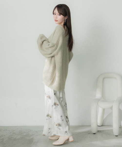 Elishe（エリシェ）の「ヘアリーニットカーディガン（カーディガン/ボレロ・レディース・チャコールグレー/ブラウン/ベージュ・FREE）」の19枚目の写真