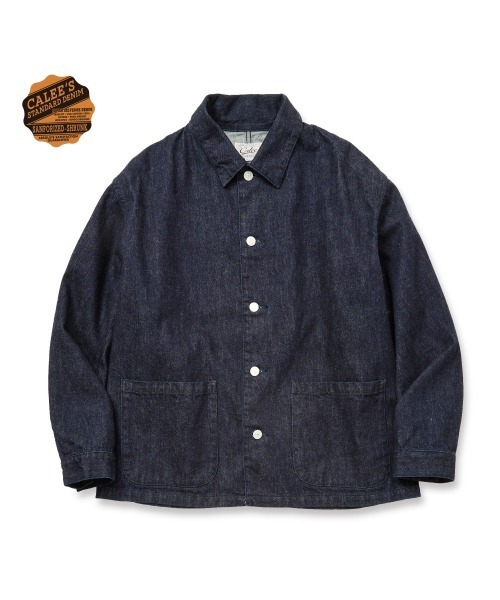 CALEE(キャリー)の「VINTAGE REPRODUCT DENIM COVERALL <INDIGO>(デニムジャケット・メンズ・インディゴブルー・MEDIUM/LARGE/X-LARGE)」の2枚目の写真