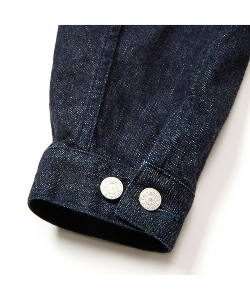 CALEE(キャリー)の「VINTAGE REPRODUCT DENIM COVERALL <INDIGO>(デニムジャケット・メンズ・インディゴブルー・MEDIUM/LARGE/X-LARGE)」の8枚目の写真