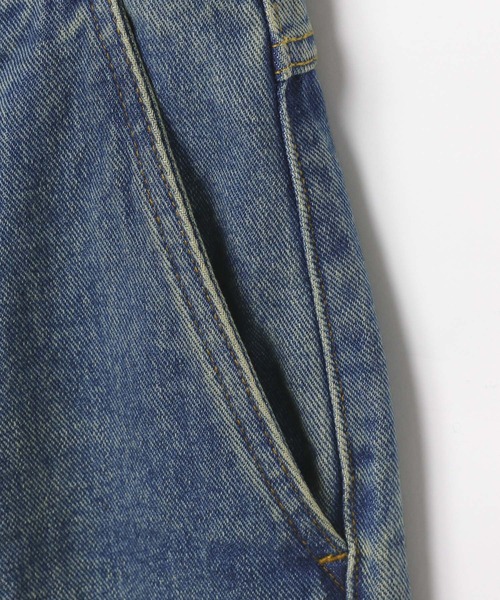 ALAND(エーランド)の「【UNISEX】ALAND/デニムツータックパンツ(デニムパンツ・レディース・ブラック/ブルー・LARGE/SMALL)」の6枚目の写真