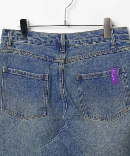 ALAND(エーランド)の「【UNISEX】ALAND/デニムツータックパンツ(デニムパンツ・レディース・ブラック/ブルー・LARGE/SMALL)」の5枚目の写真