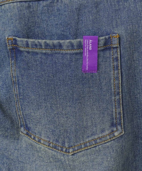 ALAND(エーランド)の「【UNISEX】ALAND/デニムツータックパンツ(デニムパンツ・レディース・ブラック/ブルー・LARGE/SMALL)」の7枚目の写真