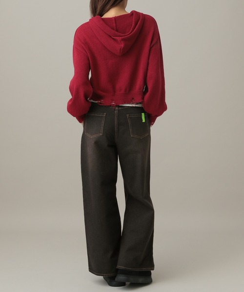 ALAND(エーランド)の「【UNISEX】ALAND/デニムツータックパンツ(デニムパンツ・レディース・ブラック/ブルー・LARGE/SMALL)」の17枚目の写真