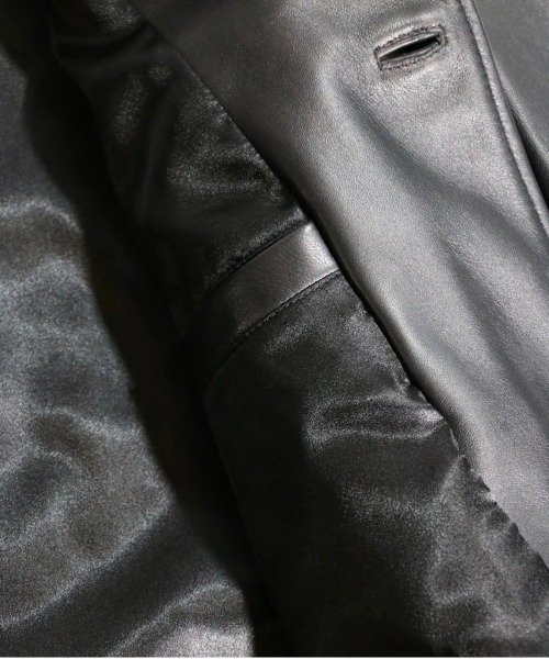 TOWNCRAFT（タウンクラフト）の「TOWNCRAFT タウンクラフト / LEATHER CAR COAT（ブルゾン・メンズ・ブラック・MEDIUM/LARGE）」の22枚目の写真
