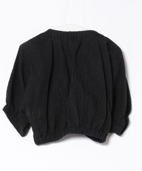 DESIGNWORKS（デザインワークス）の「BEAUVET コットンメッシュボレロ（カーディガン/ボレロ・レディース・ブラック/イエロー・1）」の3枚目の写真