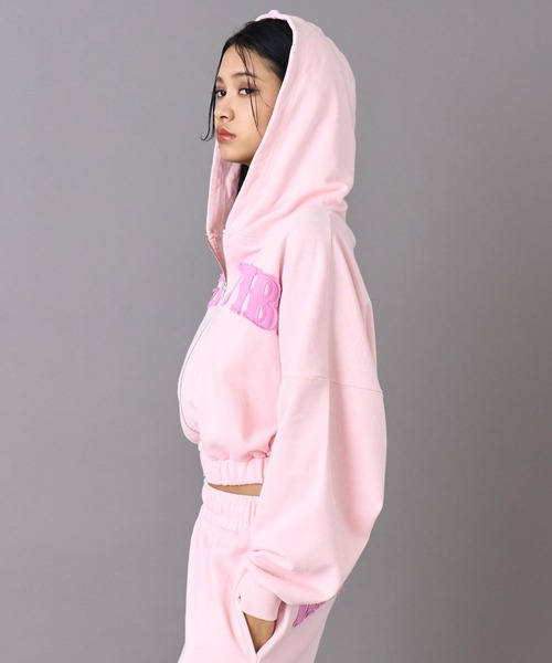 ANAP（アナップ）の「ワッペン ロゴ 裏毛 スウェット ジップパーカー（パーカー・レディース・ピンク/ブラウン/グレー・F）」の16枚目の写真