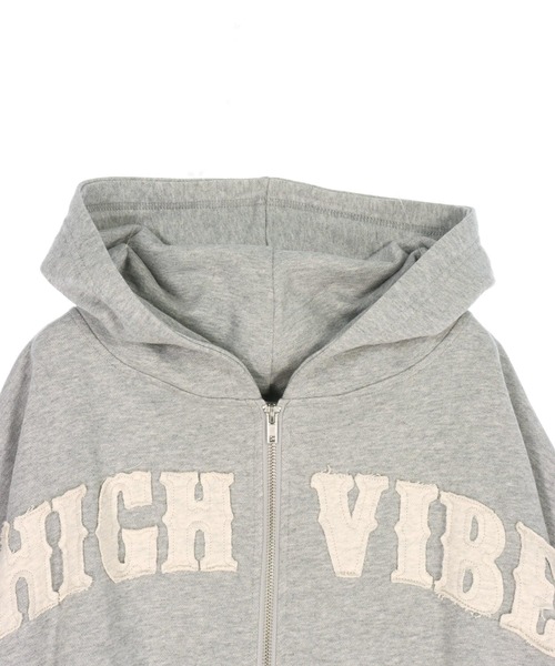 ANAP（アナップ）の「ワッペン ロゴ 裏毛 スウェット ジップパーカー（パーカー・レディース・ピンク/ブラウン/グレー・F）」の12枚目の写真