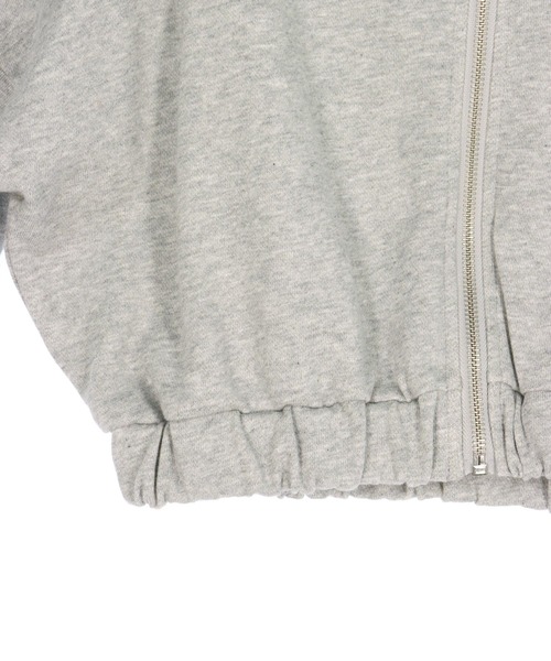 ANAP（アナップ）の「ワッペン ロゴ 裏毛 スウェット ジップパーカー（パーカー・レディース・ピンク/ブラウン/グレー・F）」の7枚目の写真