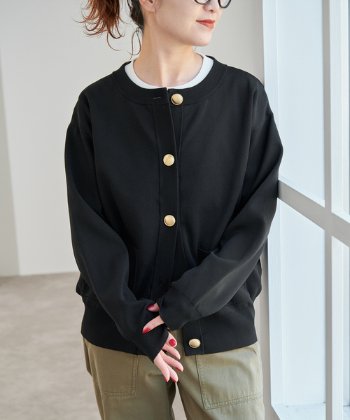 WEB限定 / 追加3》ウォッシャブルクルーネックカーディガン