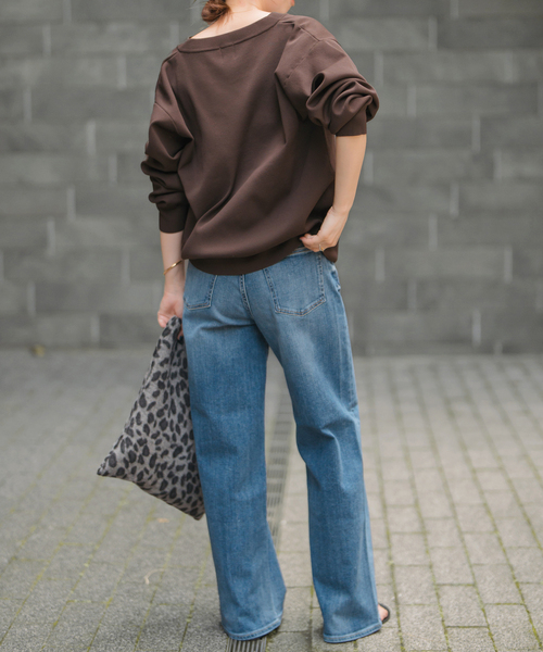 Spick & Span（スピックアンドスパン）の「《WEB限定 / 追加3》ウォッシャブルクルーネックカーディガン（カーディガン/ボレロ・レディース・ブラウン/ブラック・FREE）」の17枚目の写真