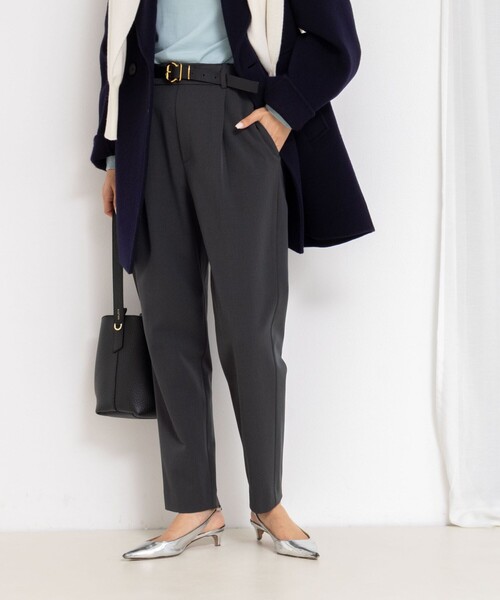 NOLLEY’S(ノーリーズ)の「ウォッシャブル裏起毛イージーテーパードパンツ(その他パンツ・レディース・チャコールグレー/グレー/ブラック・38/36/34)」の1枚目の写真