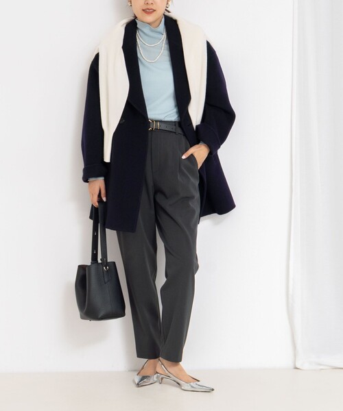 NOLLEY’S(ノーリーズ)の「ウォッシャブル裏起毛イージーテーパードパンツ(その他パンツ・レディース・チャコールグレー/グレー/ブラック・38/36/34)」の17枚目の写真