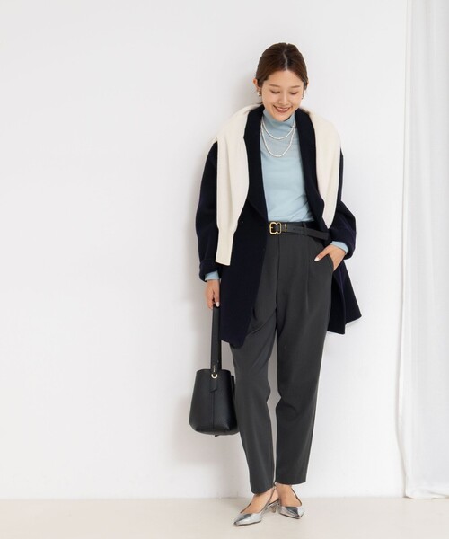 NOLLEY’S(ノーリーズ)の「ウォッシャブル裏起毛イージーテーパードパンツ(その他パンツ・レディース・チャコールグレー/グレー/ブラック・38/36/34)」の19枚目の写真