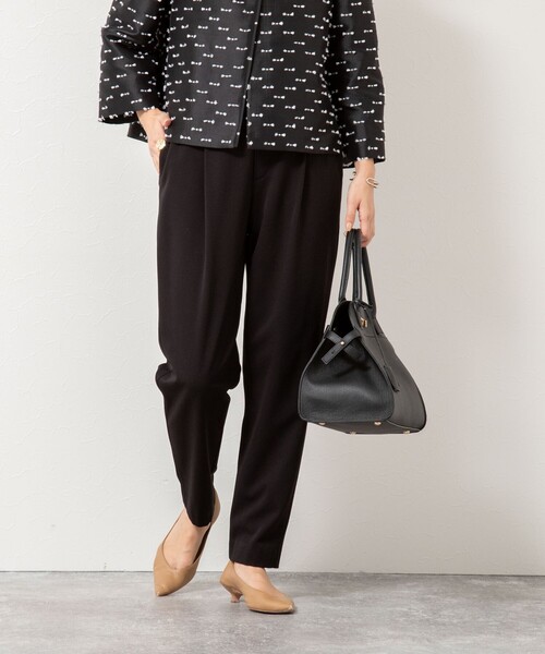 NOLLEY’S(ノーリーズ)の「ウォッシャブル裏起毛イージーテーパードパンツ(その他パンツ・レディース・チャコールグレー/グレー/ブラック・38/36/34)」の4枚目の写真