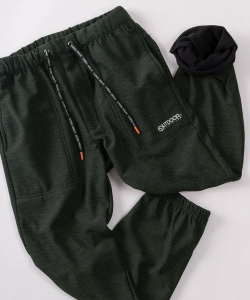 OUTDOOR PRODUCTS(アウトドアプロダクツ)の「【78】【OUTDOOR PRODUCTS/アウトドアプロダクツ】マルチストレッチ ロゴワンポイント 裏ニットフリース ジョガーパンツ(その他パンツ・メンズ・ベージュ/グリーン/ブラック/チャコールグレー・L/XL/M)」の4枚目の写真