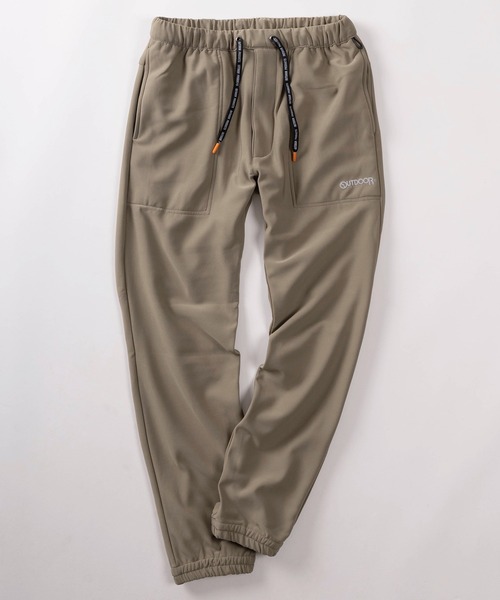 OUTDOOR PRODUCTS(アウトドアプロダクツ)の「【78】【OUTDOOR PRODUCTS/アウトドアプロダクツ】マルチストレッチ ロゴワンポイント 裏ニットフリース ジョガーパンツ(その他パンツ・メンズ・ベージュ/グリーン/ブラック/チャコールグレー・L/XL/M)」の6枚目の写真