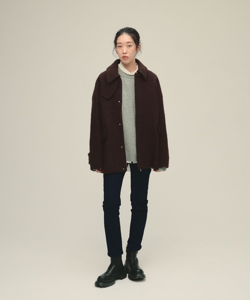 eL（エル）の「【eL】Slim Straight Denim Pants/608895（デニムパンツ・レディース・ネイビー/ブラック・MEDIUM/SMALL）」の6枚目の写真