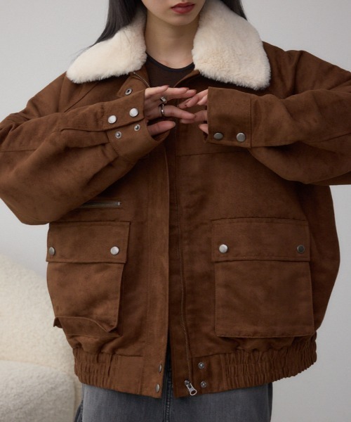 2WAY フェイクスエードブルゾン（ブルゾン）｜AZUL BY MOUSSY