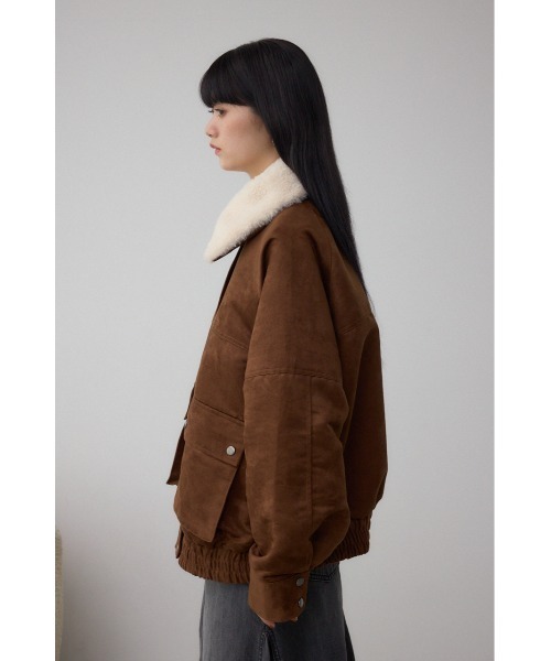 AZUL by moussy(アズールバイマウジー)の「2WAY フェイクスエードブルゾン(ブルゾン・レディース・キャメル・SMALL/MEDIUM)」の7枚目の写真