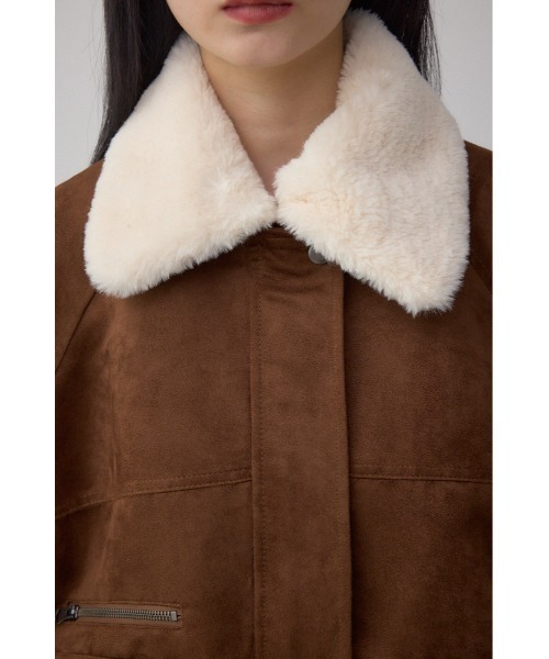 AZUL by moussy(アズールバイマウジー)の「2WAY フェイクスエードブルゾン(ブルゾン・レディース・キャメル・SMALL/MEDIUM)」の9枚目の写真