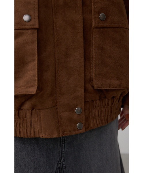 AZUL by moussy(アズールバイマウジー)の「2WAY フェイクスエードブルゾン(ブルゾン・レディース・キャメル・SMALL/MEDIUM)」の12枚目の写真