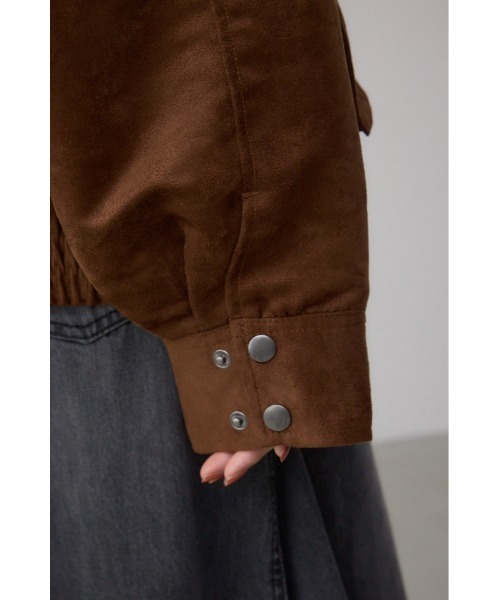 AZUL by moussy(アズールバイマウジー)の「2WAY フェイクスエードブルゾン(ブルゾン・レディース・キャメル・SMALL/MEDIUM)」の13枚目の写真