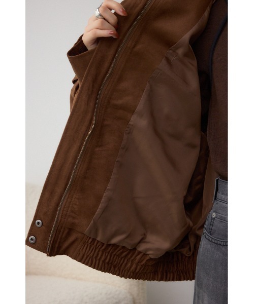 AZUL by moussy(アズールバイマウジー)の「2WAY フェイクスエードブルゾン(ブルゾン・レディース・キャメル・SMALL/MEDIUM)」の14枚目の写真