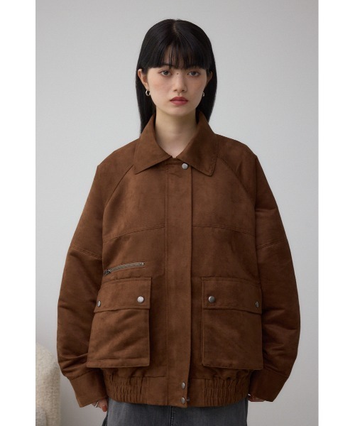 AZUL by moussy(アズールバイマウジー)の「2WAY フェイクスエードブルゾン(ブルゾン・レディース・キャメル・SMALL/MEDIUM)」の17枚目の写真