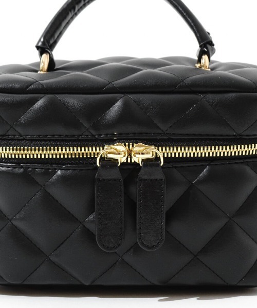 flower（フラワー）の「キルティングバニティバッグ（ショルダーバッグ・レディース・ブラウン/ブラック・FREE）」の4枚目の写真