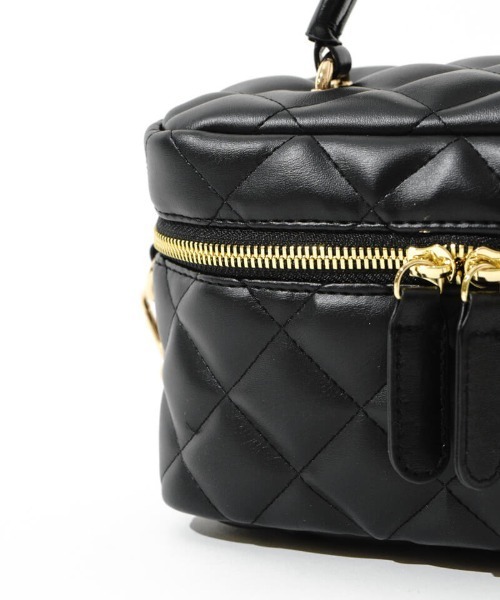 flower（フラワー）の「キルティングバニティバッグ（ショルダーバッグ・レディース・ブラウン/ブラック・FREE）」の5枚目の写真