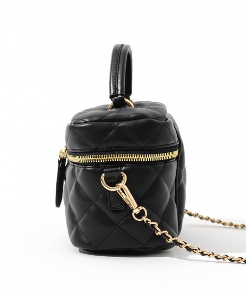 flower（フラワー）の「キルティングバニティバッグ（ショルダーバッグ・レディース・ブラウン/ブラック・FREE）」の6枚目の写真