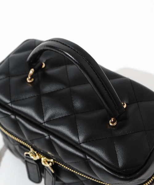 flower（フラワー）の「キルティングバニティバッグ（ショルダーバッグ・レディース・ブラウン/ブラック・FREE）」の10枚目の写真